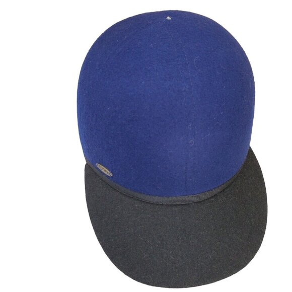 ADORA Equestrian Hat Unisex 7.5 Blue Black Brim Hook Loop Closure Padded Horse - Picture 2 of 9